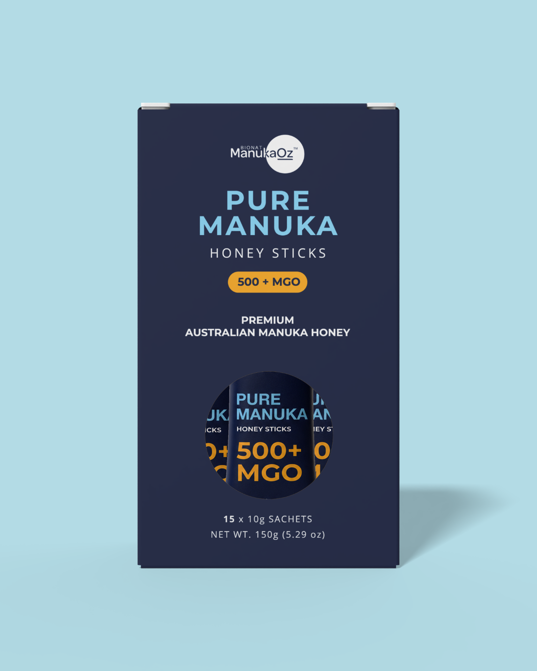 Pure Manuka 250+MGO Box of Honey Sticks (15x10g Sachets)